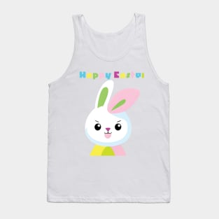 Easter Bunny similing face Tank Top